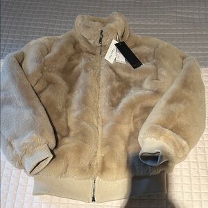 Faux Fur Zip-Up Jacket